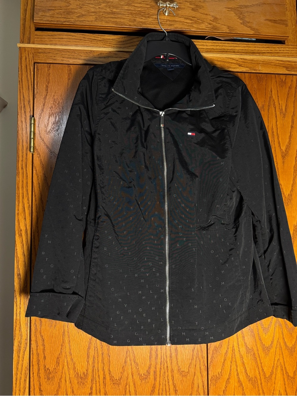 Tommy Hilfiger Black Full-Zip Utility Jacket